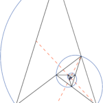 Golden Triangle and Fibonacci Spiral